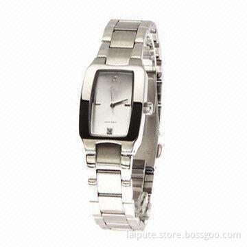 Branded Ladies' Quality Metal Wristwatch w/ Stainless Steel Band, Customized Colors/Logos Welcomed